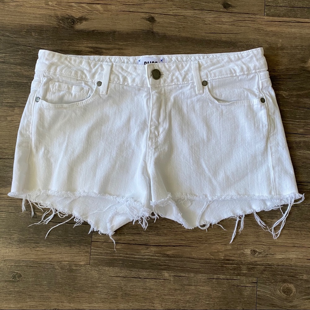 Paige White Denim Cutoff Shorts